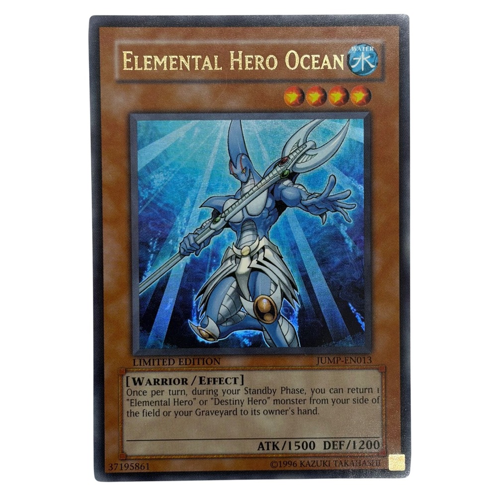 Yu-Gi-Oh Elemental Hero Ocean JUMP-EN013 Limited Edition Ultra Rare Promo Card